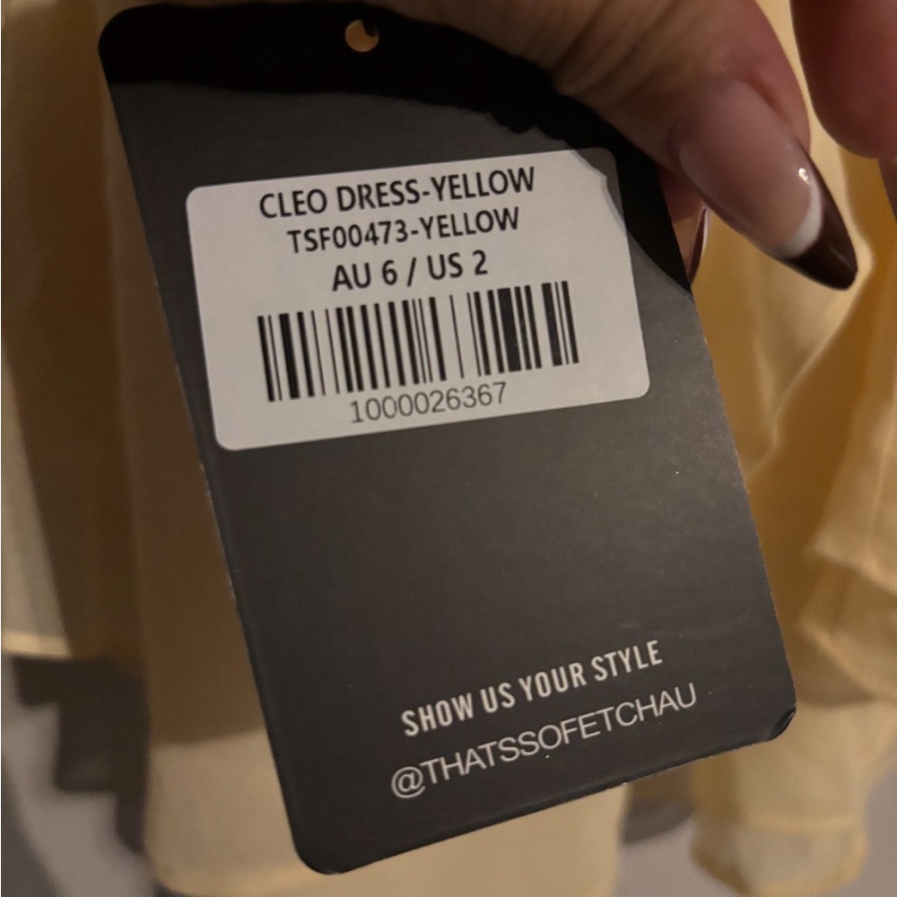 Thats So Fetch Yellow Cello Dress Size-2 - Picture 3 of 6